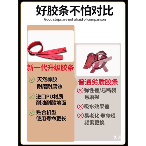 洗地机吸水胶条手推驾驶式扫地机刮水皮国邦卡赫凯驰配件大全通用