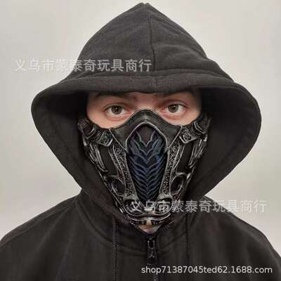 厂家现货直供2021Mortal Kombat 零度/蝎子面具真人快打角色面具