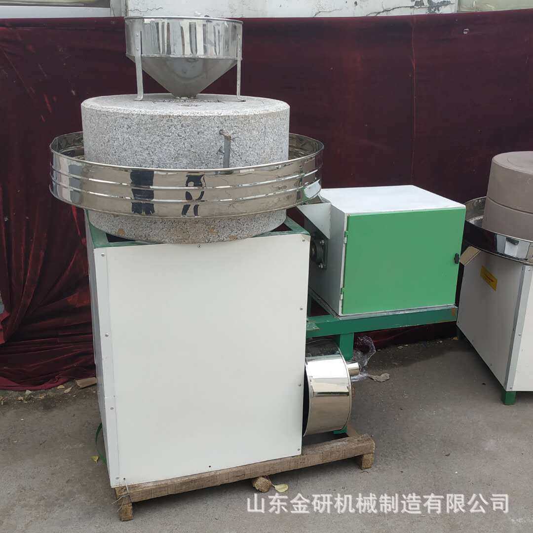 60型号电动芝麻香油石磨机 豆浆米浆石磨机  艾草纯天然石磨机