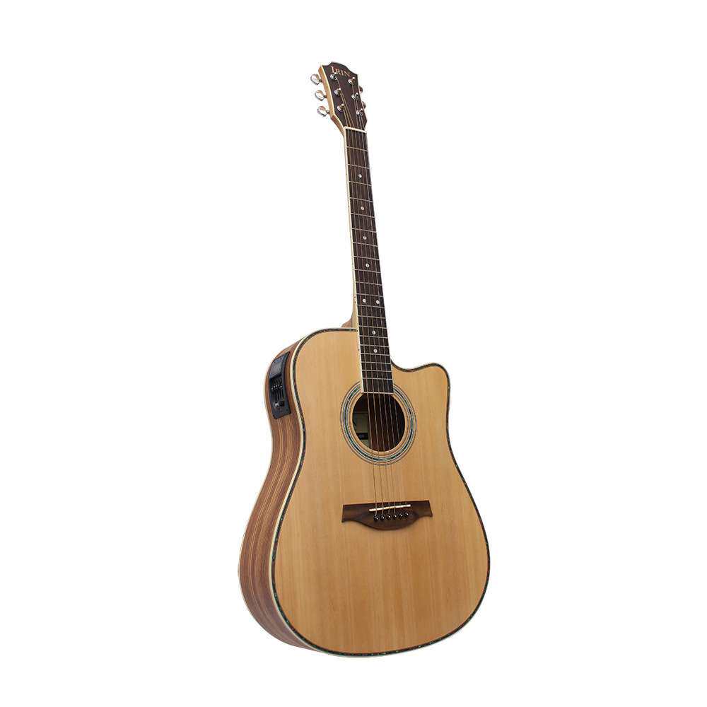 电箱民谣吉他 41寸云杉民谣吉他男女初学吉他套装练习琴哑光