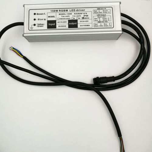 200W防雨RGBW电源 大功率DMX512调光电源 dmx512控制器解码电源