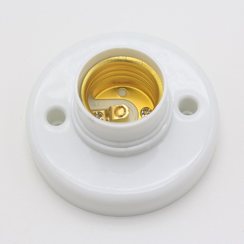 E27螺口灯头螺纹口螺旋螺丝b22灯头卡口插口家用V悬吊式灯座灯口