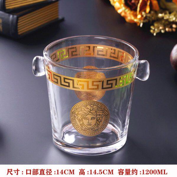 冰桶酒吧水晶玻璃餐厅 家用冰块桶原装进口KTV商用红酒洋酒香槟桶