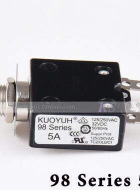 KUOYUH 98 Series 5A断路器过载保护器UPS电源家电设备3-40Amps选