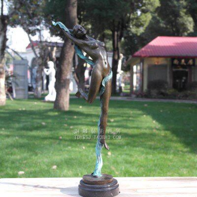 全铜雕塑舞姿舞蹈创意家居装饰品电视酒柜玄关展示架办公室摆件