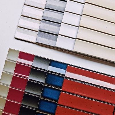 月牙长条凹面马赛克白色酒红橄榄绿卫生间咖啡厅吧台弧度墙面瓷砖,家装主材,马赛克,淘宝优惠券,粉丝福利购,淘宝优惠卷