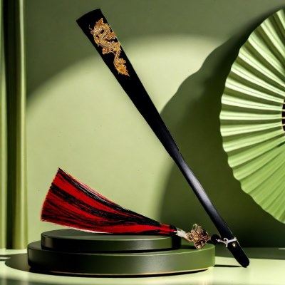 中国龙水墨龙图腾10寸双面绢布霸气折扇古风马面裙扇子夏季随身,居家日用,扇子,淘宝优惠券,粉丝福利购,淘宝优惠卷