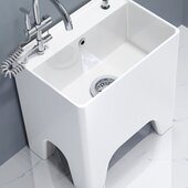 高脚家用拖把加高陶瓷卫生间cm龙头洗池坐式 池墩布50拖布池地阳台