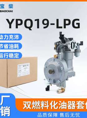 YQP19-LPG双燃料化油器GX200 168F 170F汽油水泵微耕发动机化油器