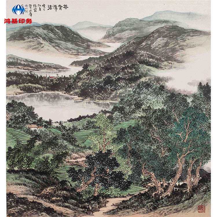 批量制作宣纸装饰画喷绘/打印动物山水仿古名人字画量大优惠