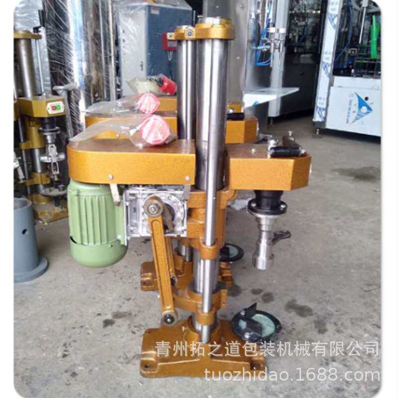 啤酒盖铝盖半自动压盖机 果酒橄榄油螺纹盖旋盖机 瓶口轧盖封口机
