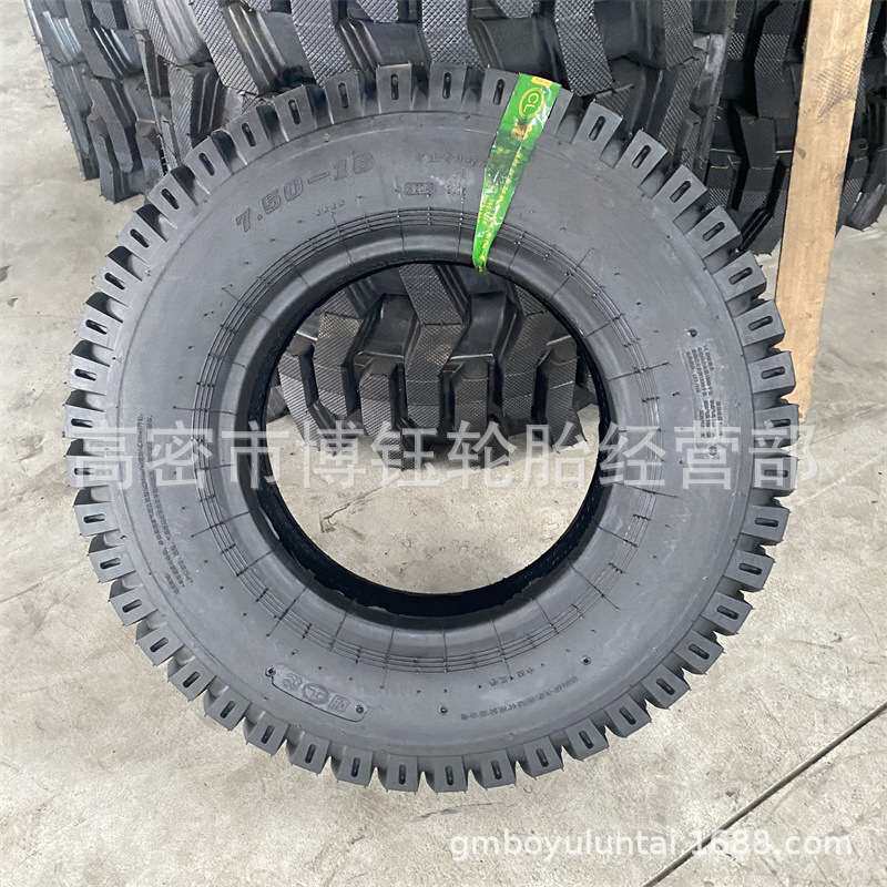 朝轮650 700 750-16矿山专用三轮车农用拖拉机载重轮胎825-16尼龙