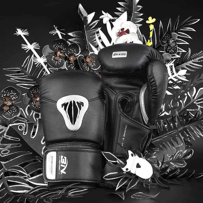 BN 6oz男童女童儿童散打拳击手套泰拳武术搏击拳套武术训练