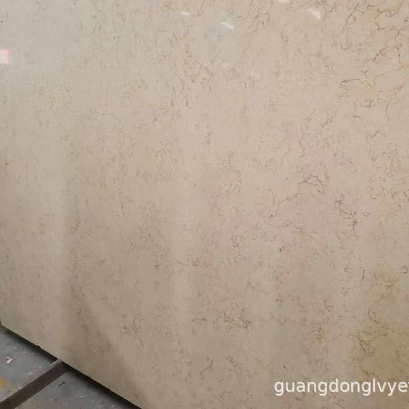 云浮石材之乡天然石板西班牙米黄大理石台面板墙面板地板批量供应