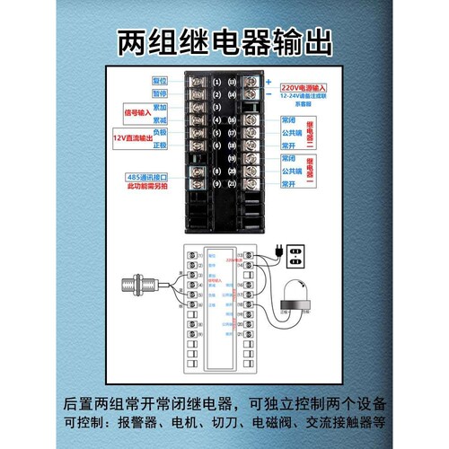 ST96双轮智能电子数显计米器 滚轮式高精度验布机码表计长度可逆