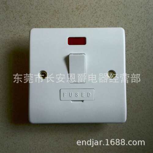 13A保险丝开关面板86型1位英规港澳新加坡沙特迪拜家用厨房开关板