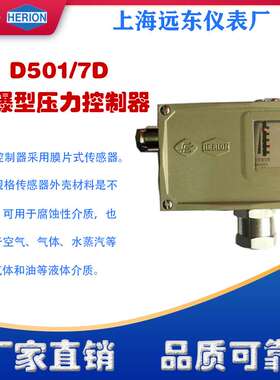 上海远东仪表厂D501/7D隔爆压力控制器0843580 0843680 0843780