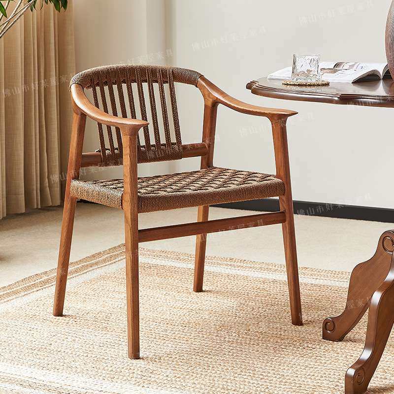 实木编织餐椅休闲编绳总统椅家用阳台藤编藤椅书桌椅靠背扶手椅,鲜花速递/花卉仿真/绿植园艺,割草机/草坪机,淘宝优惠券,粉丝福利购,淘宝优惠卷