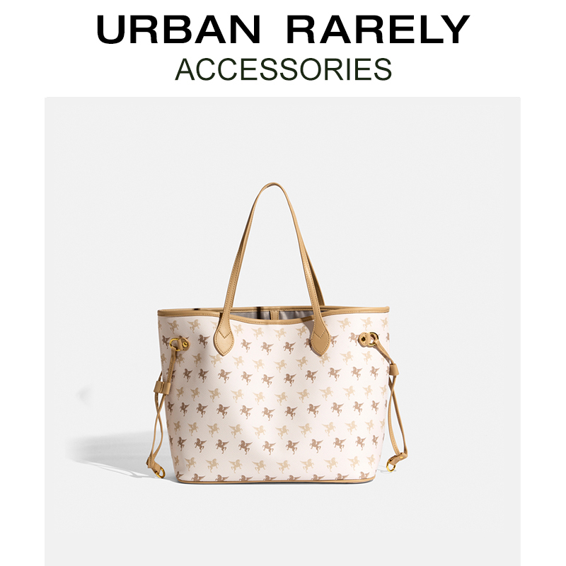 UR女包2023托特包包r女春夏大容量电脑包大学生通勤购物单肩手提