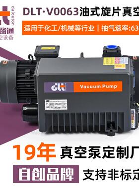 厂家DLT·V0063单级油式旋片真空泵铸铝机械工业用真空泵