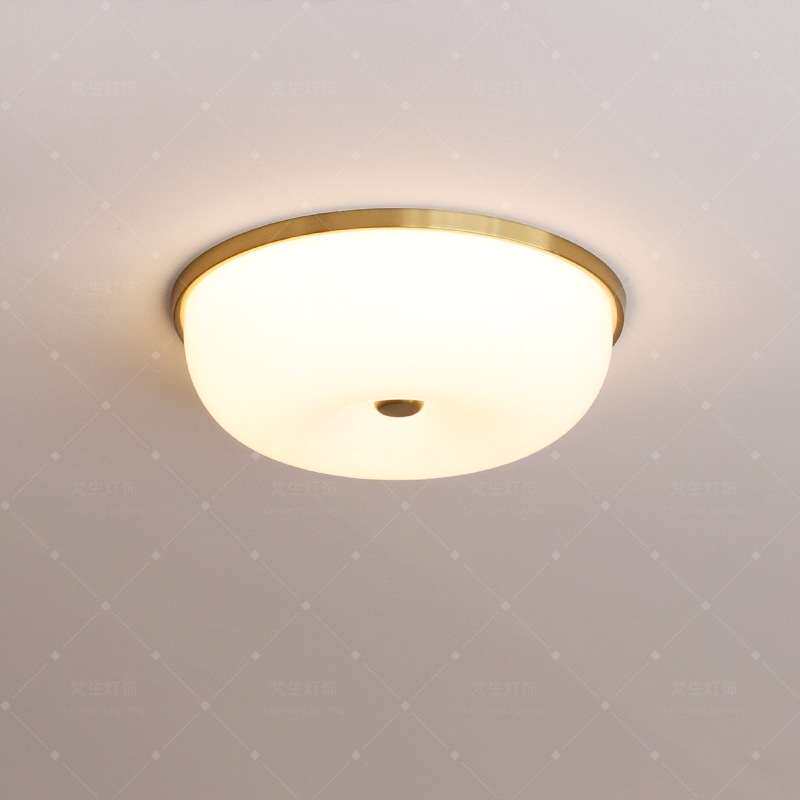 全光谱 美式卧室吸顶灯餐厅奶油风儿童房中古风走廊阳台复古灯具