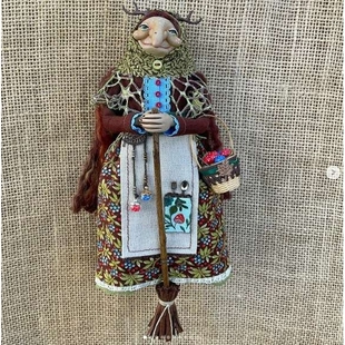 跨境新品Handmade Kitchen Witch Doll 创意厨房树脂女巫娃娃