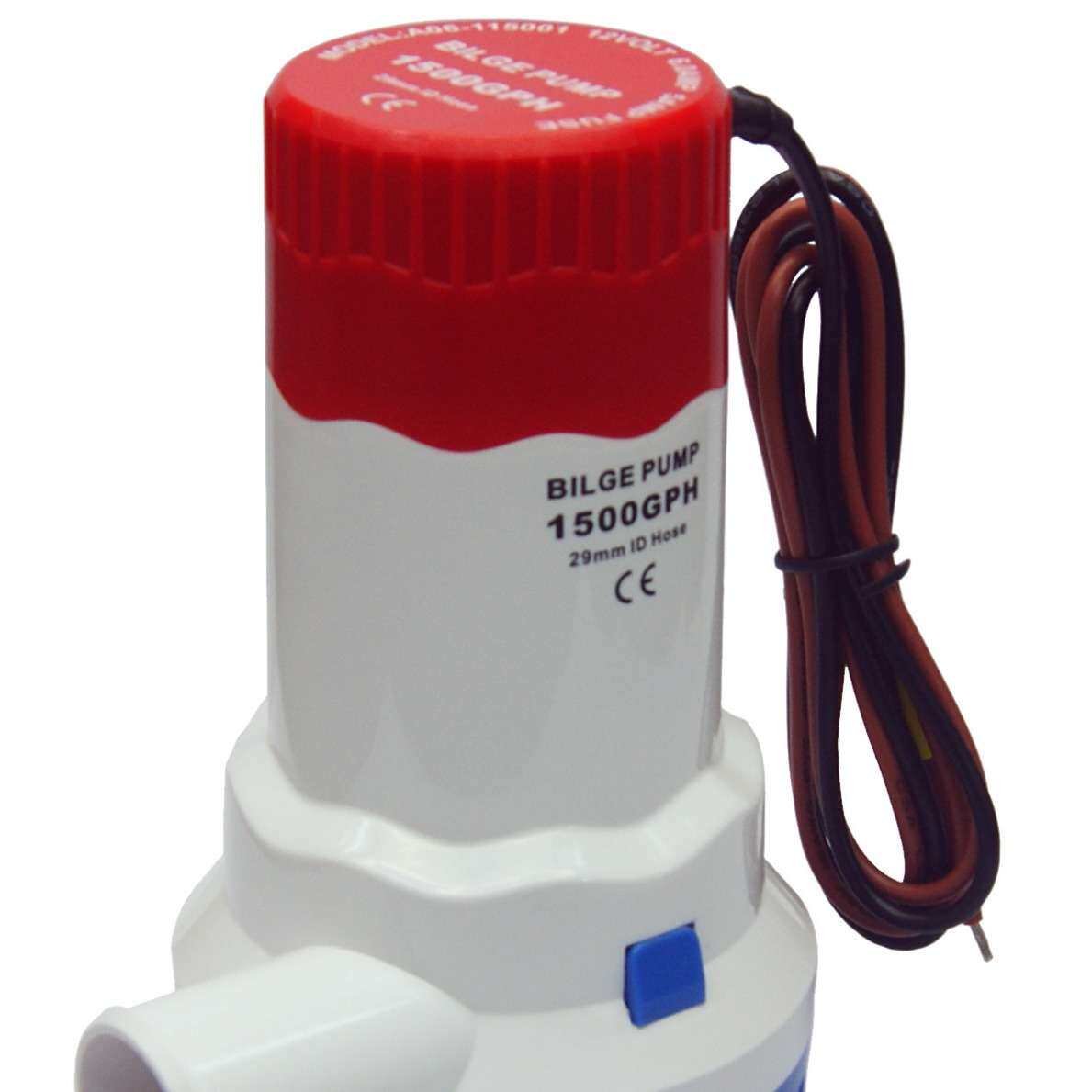 新款海水泵直销12V直流微型水泵船用排污水舱底潜水泵1500GPH套装