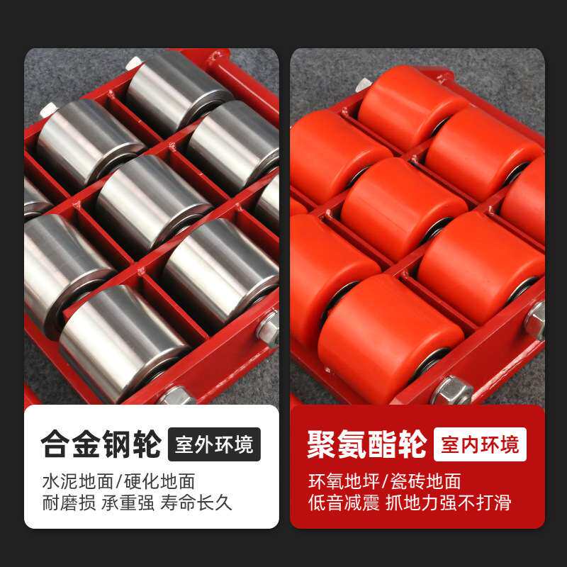 精品组合式搬运小坦克XY型坦克车AB轮重型地牛乌龟车钢轮移位器