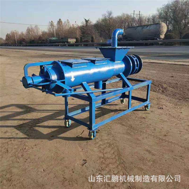 养殖场粪便固液分离机 猪场泡发粪干湿分离机180型厨余垃圾脱水机