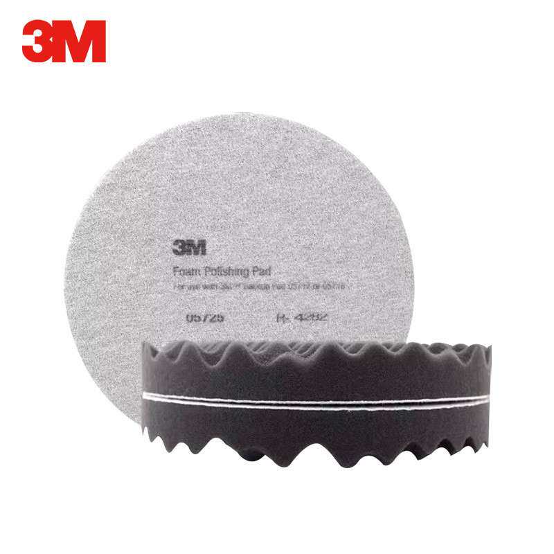 3M PN05723/PN05725 白色波浪抛光海绵轮8英寸配合抛光机使用