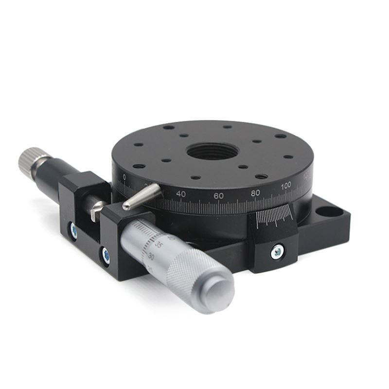 精密位移平e台实验室手动旋转工作台光学实验精密微调手.动旋转圆