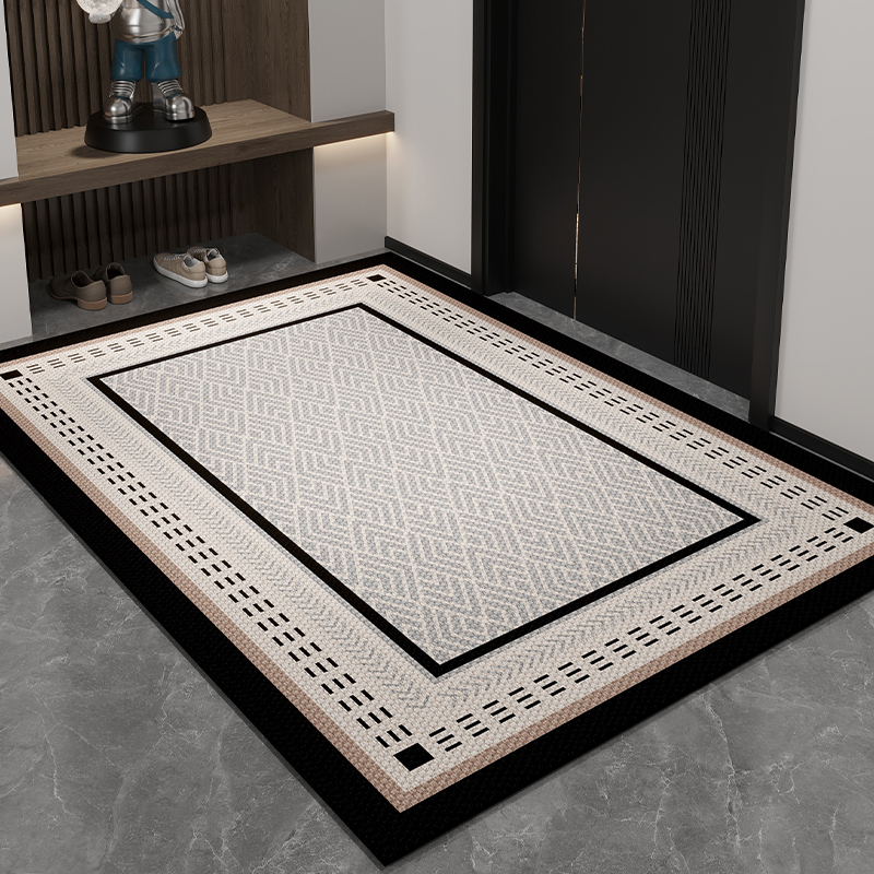 现代简约a入户门地垫玄关室内家用防滑除尘耐脏门口地毯免洗可裁