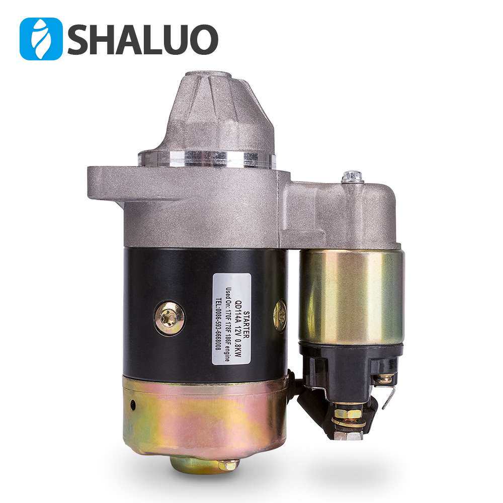 柴油机发动机启动马达 QD114B 0.9KW 逆 12v水泵电起动马达