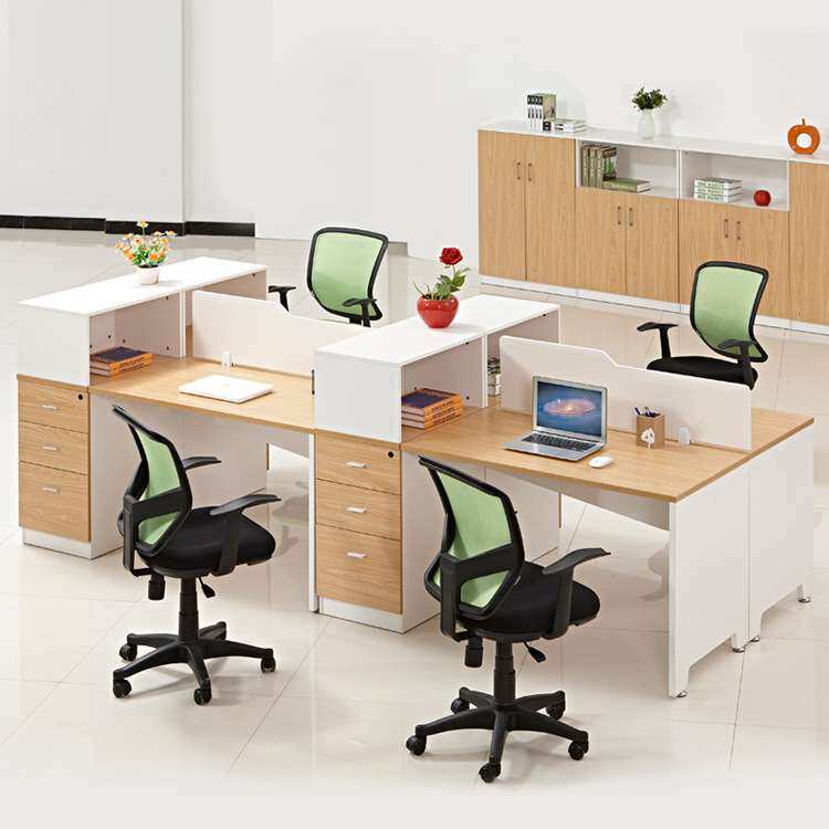 简约4人隔断职员办公桌组合四人位屏风办公桌电脑桌员工作位