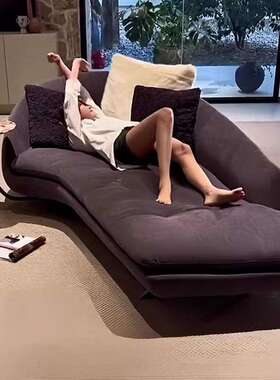 晚民宿轻奢酒店贵妃椅安家居阳台躺椅卧室懒人沙发小户型美式弧形