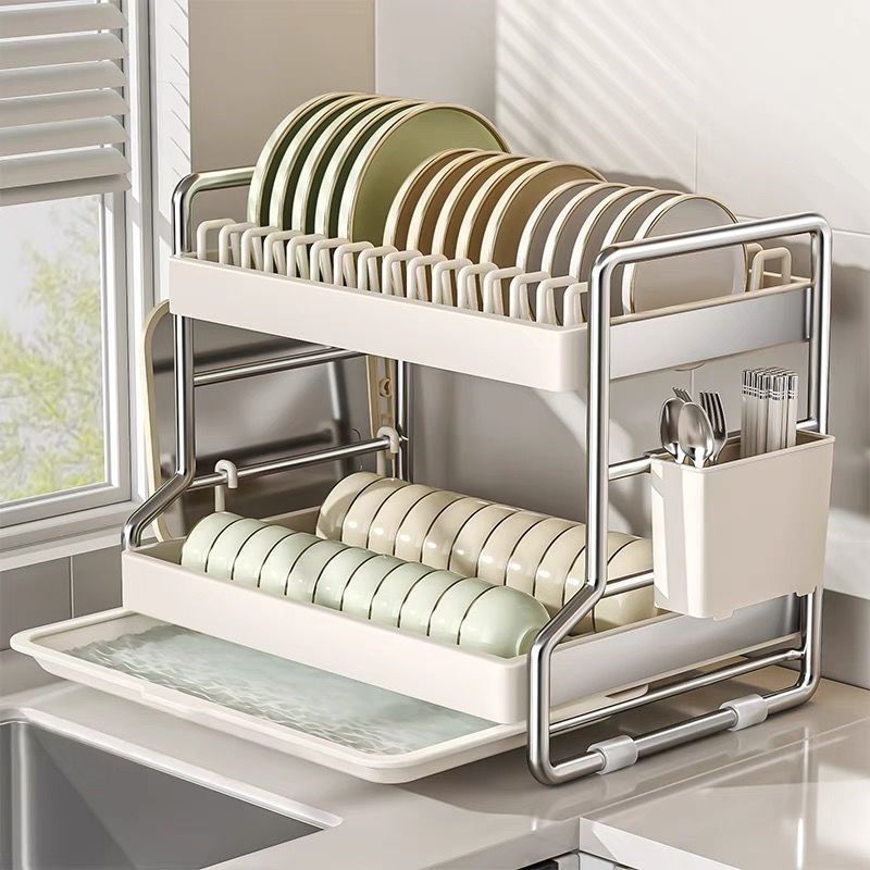 厨房置物架碗碟收纳架沥水架x家用多层台面多功能放碗架碗筷砧板