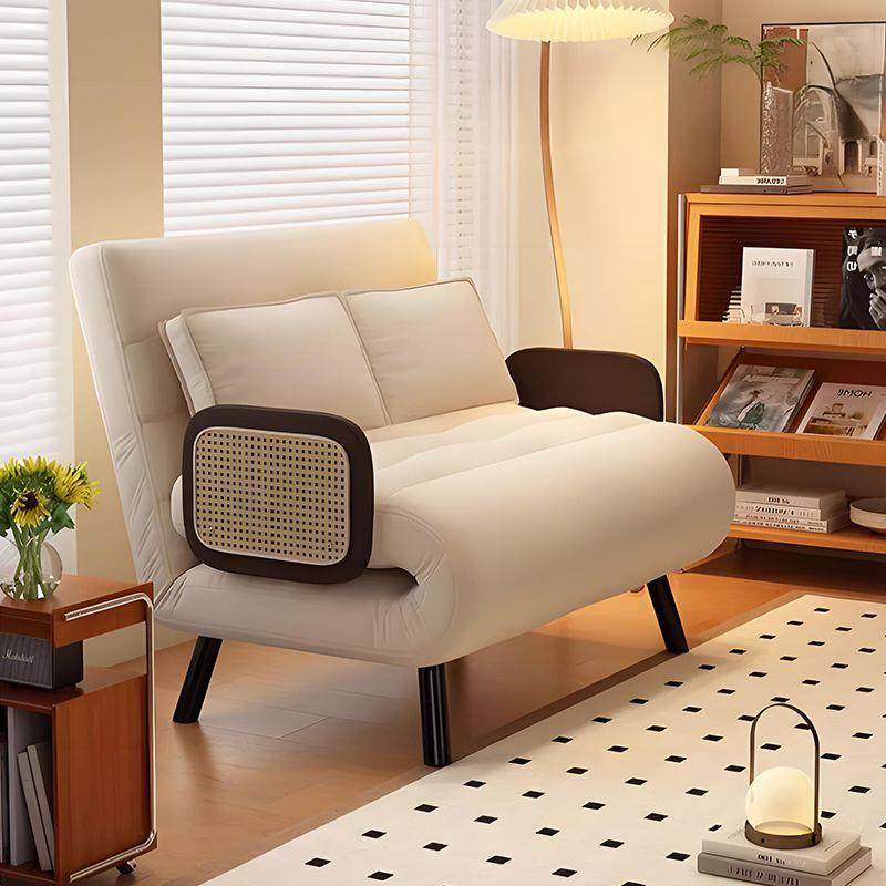 沙发床可折叠两用多功能客厅书房小户型休闲椅实木单双人折叠沙发