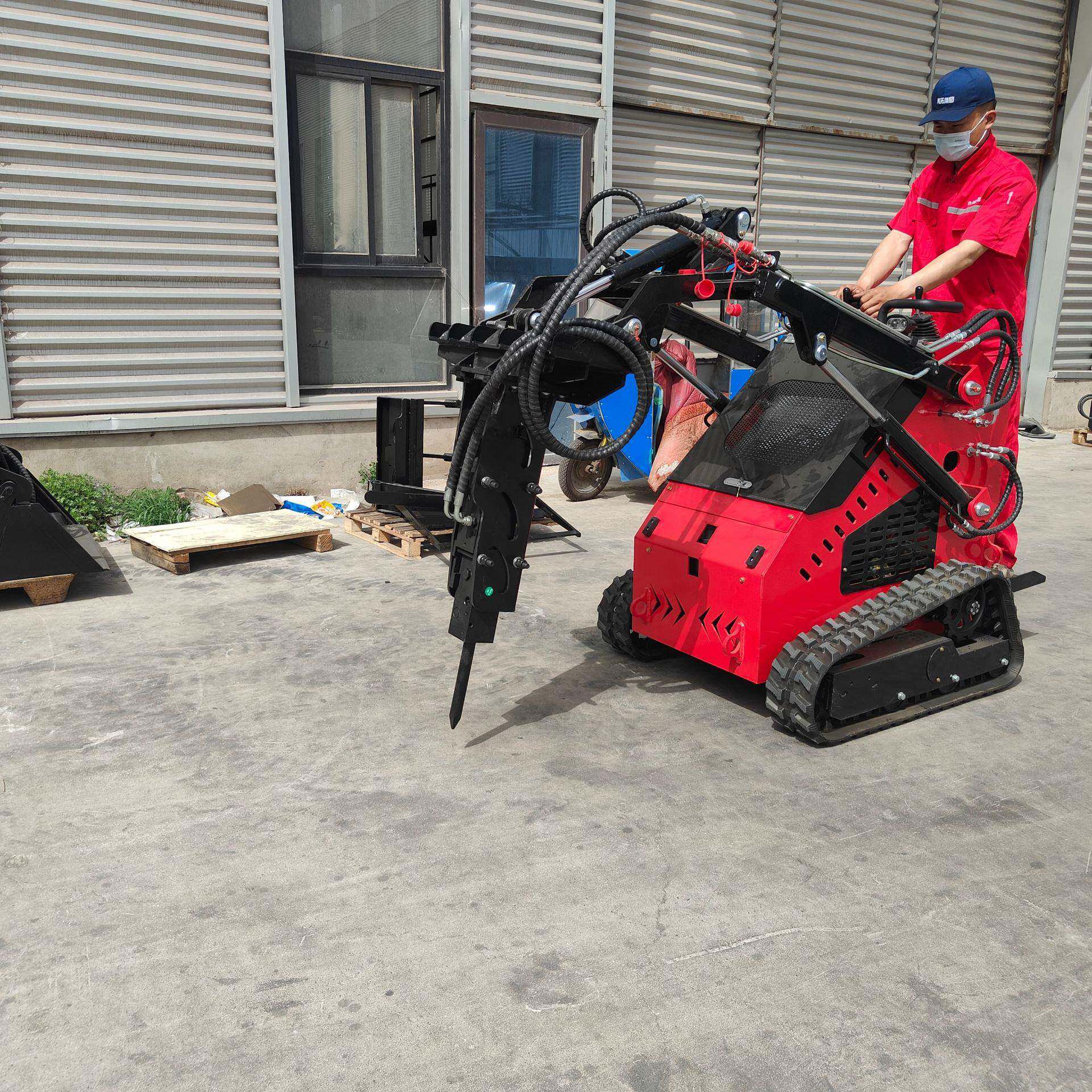 厂家直销现货出口滑移装载机前端配件 抓木器铲斗破碎锤一机多用