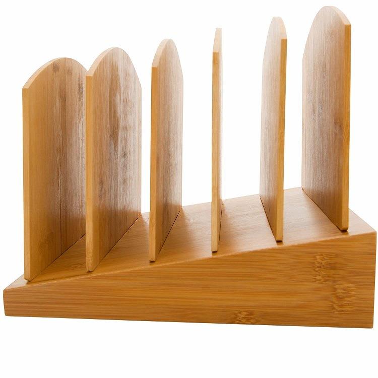 文件架横放办公室用品桌面A4多层文件架资料收纳盒木质置物分类框