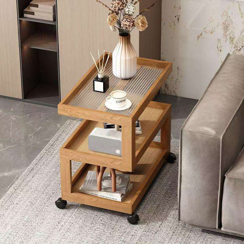茶水柜轻奢客厅沙发边几茶桌简约现代可移动创意床头窄小茶几小桌
