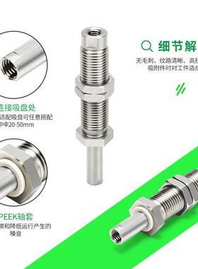 SMC款低摩擦ZP3-D1010S 1015SM 1020SM-CJXU0723内伸缩不锈钢支架