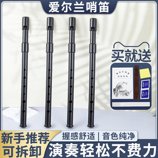 Bonmusigca爱尔兰哨笛树脂哨笛初学者入门款六孔竖笛D调高音直笛