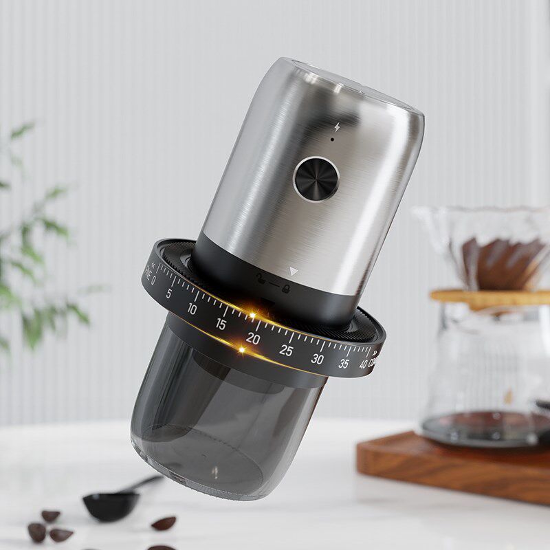 电动咖啡磨豆机咖啡豆研磨机手磨咖啡机家用小型S不锈钢自动磨粉