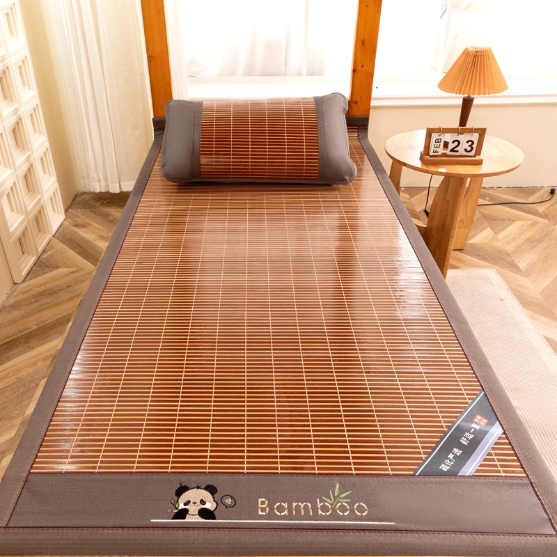 2025新款夏季硬竹席学生宿舍单人夏天寝室双面凉席X子可折叠竹子