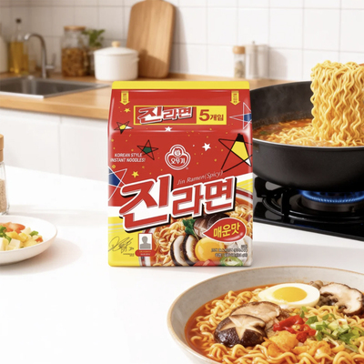 不倒翁金拉面 泡菜拉面芝士拉面 韩国OTTOGI/OTOKI原装进口速食面