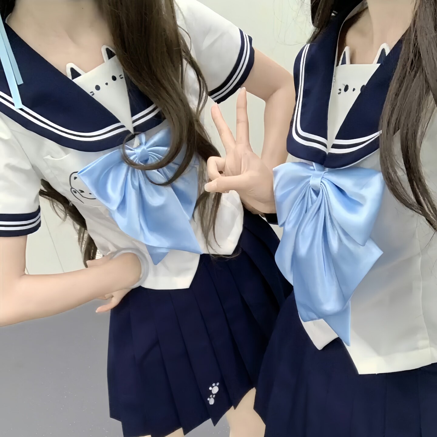 暖心熊JK水手服原创套装日系甜美