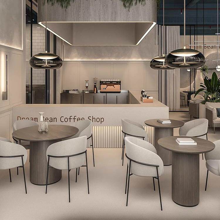 创意餐厅饭店桌椅茶楼卡座沙发咖啡厅奶茶店洽谈区休闲西餐厅桌椅