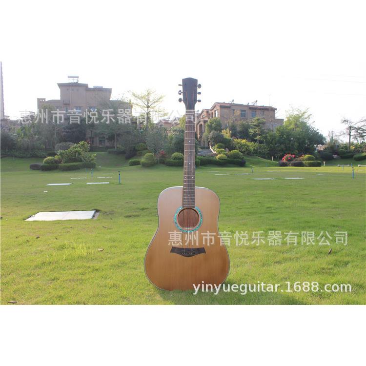 厂家直销40寸41寸木吉他云杉玫瑰木面单板工厂吉它guitar电吉