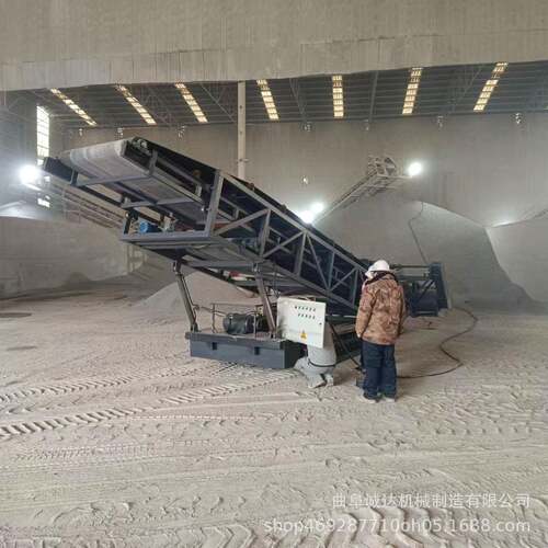 履带行走式扒料机厂家碎石堆高扒料机煤渣装车皮带扒料机