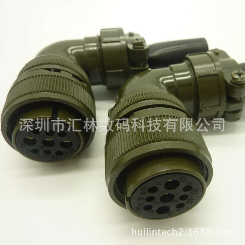 KUKD 替代连接器MS3108A20-18S弯角防水航空插头-替代及原装